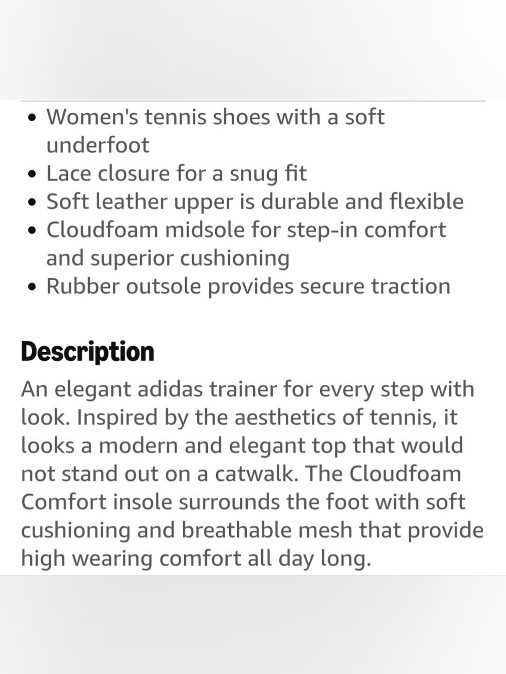 Adidas Women's Grand Court Sneaker - Picture 6 of 6
